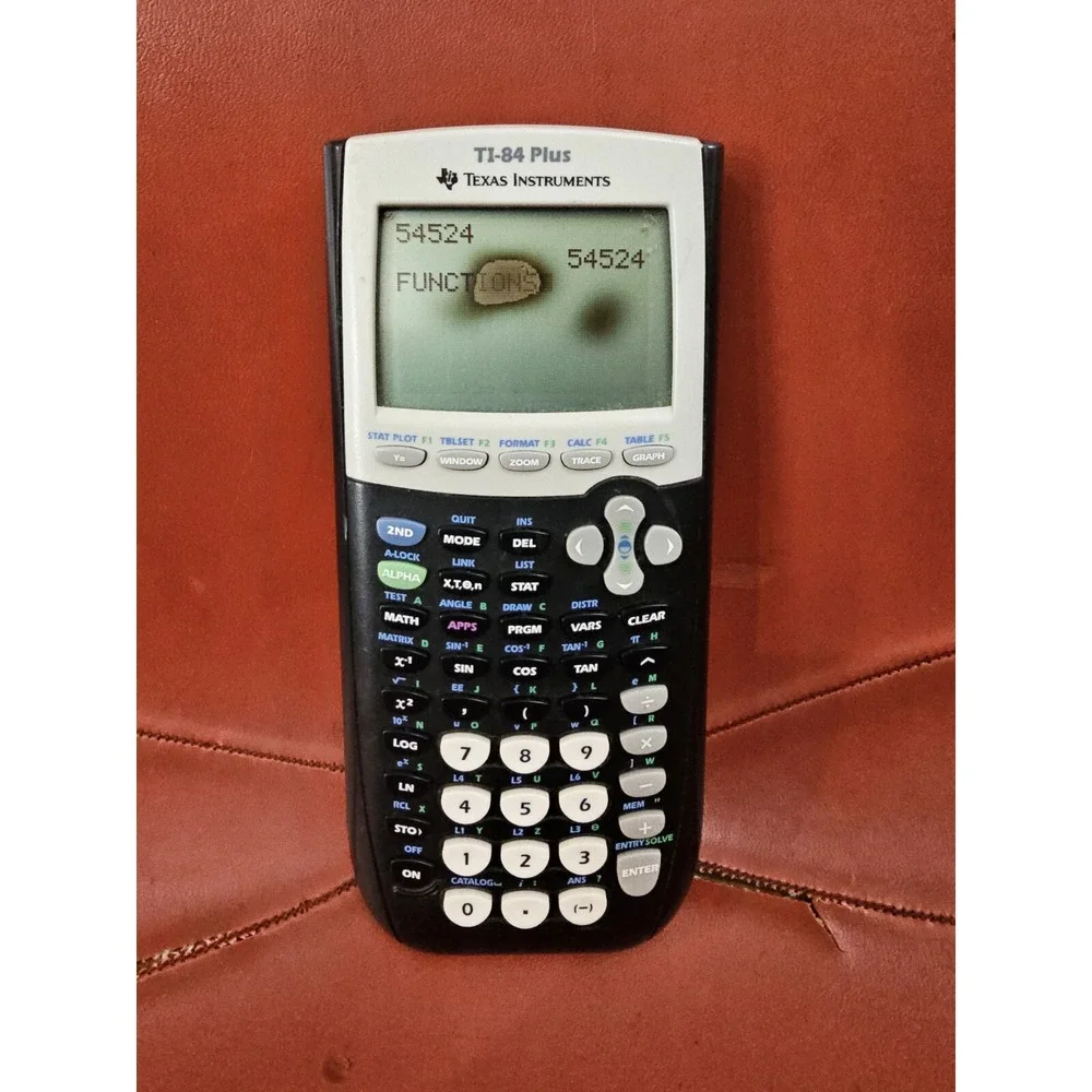 Texas‎ Instruments TI-84 Plus Graphing Calculator Black Working With Bad Screen